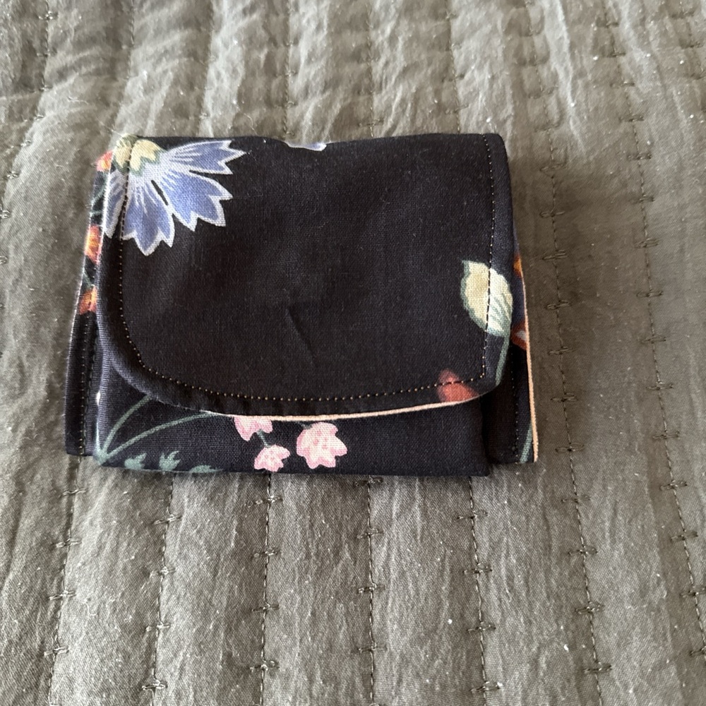Coin/ card wallet handmade vintage fabric